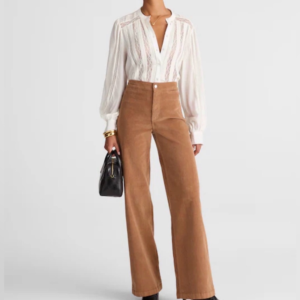 NWT Madewell The Wide-Leg Pant in Corduroy size 24